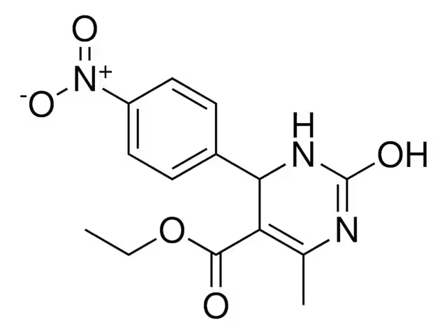 ETHYL 6-METHYL-4-(4-NITROPHENYL)-2-OXO-1,2,3,4-TETRAHYDROPYRIMIDINE-5-CARBOXYLATE structure, CAS 161374-08-9