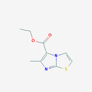 ETHYL 6-METHYLIMIDAZO[2,1-B]THIAZOLE-5-CARBOXYLATE structure, CAS 57626-37-6