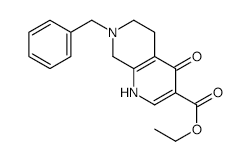 ETHYL 7-BENZYL-4-HYDROXY-5,6,7,8-TETRAHYDRO-1,7-NAPHTHYRIDINE-3-CARBOXYLATE structure, CAS 102200-79-3