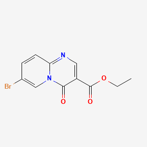 ETHYL 7-BROMO-4-OXO-4H-PYRIDO[1,2-A]PYRIMIDINE-3-CARBOXYLATE structure, CAS 16867-56-4