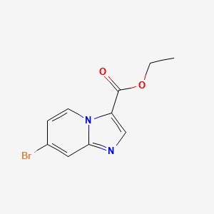 ETHYL 7-BROMOIMIDAZO[1,2-A]PYRIDINE-3-CARBOXYLATE structure, CAS 1134327-98-2