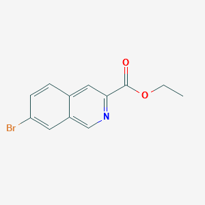 ETHYL 7-BROMOISOQUINOLINE-3-CARBOXYLATE structure, CAS 660830-62-6