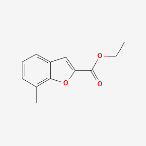 ETHYL 7-METHYLBENZOFURAN-2-CARBOXYLATE structure, CAS 53715-90-5