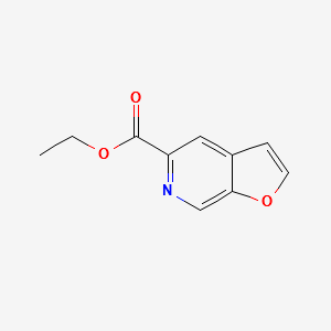 ETHYL FURO[2,3-C]PYRIDINE-5-CARBOXYLATE structure, CAS 223389-14-8