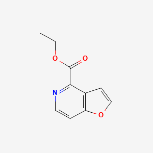 ETHYL FURO[3,2-C]PYRIDINE-4-CARBOXYLATE structure, CAS 190957-88-1