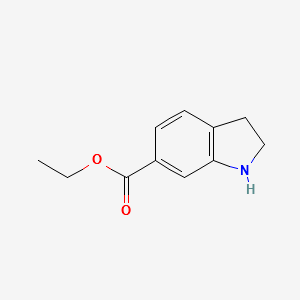 ETHYL INDOLINE-6-CARBOXYLATE structure, CAS 350683-40-8