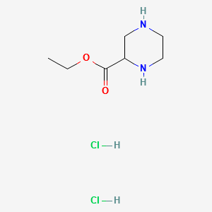ETHYL PIPERAZINE-2-CARBOXYLATE DIHYDROCHLORIDE structure, CAS 129798-91-0