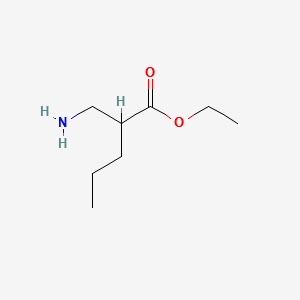 ETHYL2-(AMINOMETHYL)PENTANOATE structure, CAS 90227-45-5