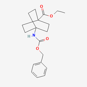 ETHYL4-(BENZYLOXYCARBONYLAMINO)BICYCLO[2.2.2]OCTANE-1-CARBOXYLATE structure, CAS 444344-90-5
