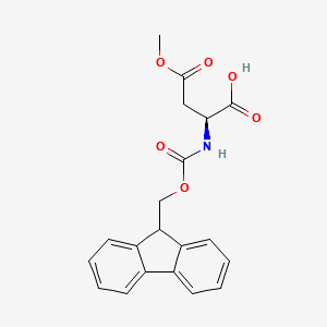 FMOC-ASPARTIC ACID 4-METHYL ESTER structure, CAS 145038-53-5