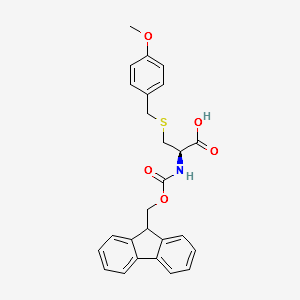 FMOC-CYS(PMEOBZL)-OH structure, CAS 141892-41-3