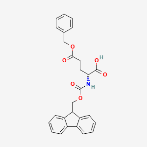 FMOC-D-GLU(OBZL)-OH structure, CAS 104091-11-4