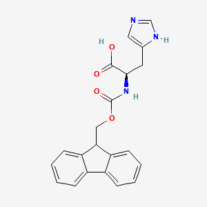 FMOC-D-HIS structure, CAS 157355-79-8