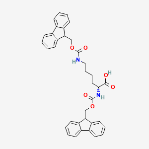FMOC-D-LYS(FMOC)-OH structure, CAS 75932-02-4