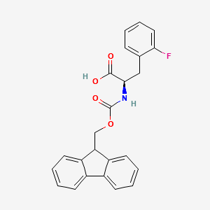 FMOC-D-PHE(2-F)-OH structure, CAS 198545-46-9