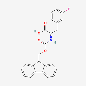 FMOC-D-PHE(3-F)-OH structure, CAS 198545-72-1