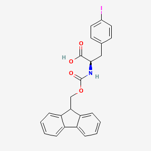 FMOC-D-PHE(4-I)-OH structure, CAS 205526-29-0