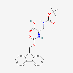 FMOC-N3-BOC- D-2,3-DIAMINOPROPIONIC ACID structure, CAS 198544-42-2
