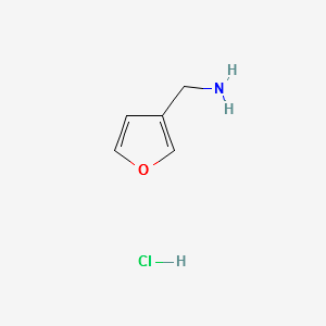 FURAN-3-YLMETHANAMINE HYDROCHLORIDE structure, CAS 131052-43-2