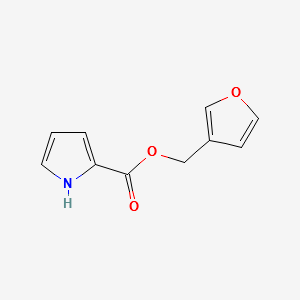 FURAN-3-YLMETHYL 1H-PYRROLE-2-CARBOXYLATE structure, CAS 119767-00-9