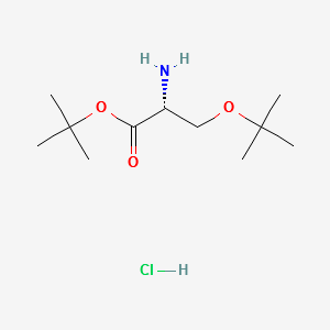 H-D-SER(TBU)-OTBU HCL structure, CAS 179559-35-4