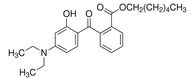 HEXYL 2-(4-(DIETHYLAMINO)-2-HYDROXYBENZOYL)BENZOATE structure, CAS 302776-68-7