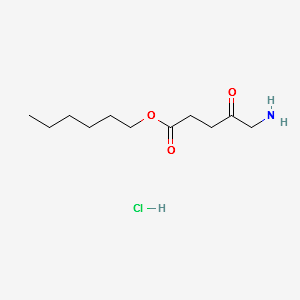 HEXYL 5-AMINO-4-OXOPENTANOATE HYDROCHLORIDE structure, CAS 140898-91-5