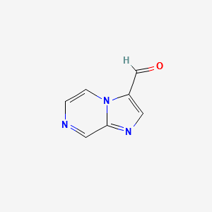 IMIDAZO[1,2-A]PYRAZINE-3-CARBALDEHYDE structure, CAS 106012-58-2