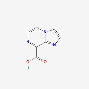 IMIDAZO[1,2-A]PYRAZINE-8-CARBOXYLIC ACID structure, CAS 1029144-45-3