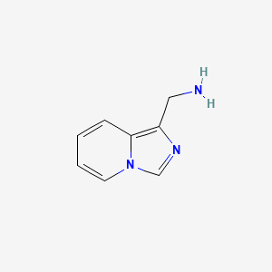 IMIDAZO[1,5-A]PYRIDIN-1-YL-METHYLAMINE structure, CAS 885276-68-6