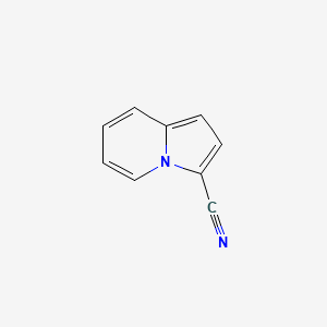 INDOLIZINE-3-CARBONITRILE structure, CAS 72090-73-4