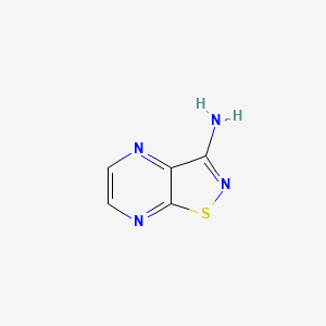 ISOTHIAZOLO[4,5-B]PYRAZIN-3-AMINE structure, CAS 92914-68-6