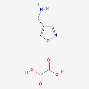 ISOXAZOL-4-YLMETHANAMINE OXALATE structure, CAS 1187927-50-9