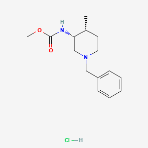 METHYL ((3R,4R)-1-BENZYL-4-METHYLPIPERIDIN-3-YL)CARBAMATE HYDROCHLORIDE structure, CAS 846043-59-2