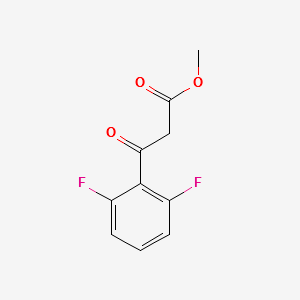 METHYL (2,6-DIFLUOROBENZOYL)ACETATE structure, CAS 106816-08-4