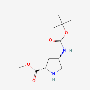 METHYL (2S,4S)-4-BOC-AMINOPYRROLIDINE-2-CARBOXYLATE HYDROCHLORIDE structure, CAS 168263-82-9