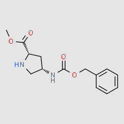 METHYL (2S,4S)-4-CBZ-AMINOPYRROLIDINE-2-CARBOXYLATELIC DIHYDROCHLORIDE structure, CAS 1128076-49-2