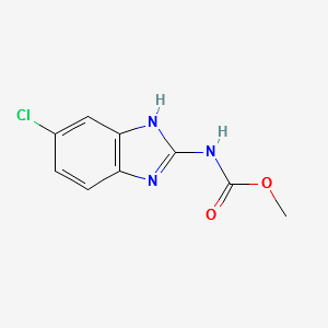 METHYL (6-CHLORO-1H-BENZO[D]IMIDAZOL-2-YL)CARBAMATE structure, CAS 20367-38-8