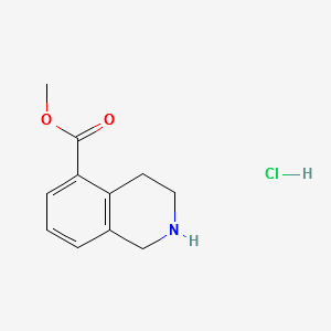METHYL 1,2,3,4-TETRAHYDROISOQUINOLINE-5-CARBOXYLATE HYDROCHLORIDE structure, CAS 1035700-06-1