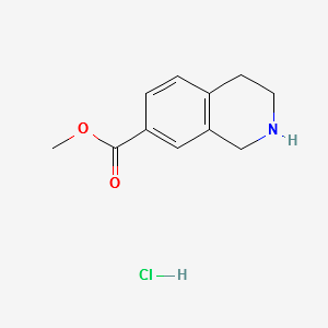METHYL 1,2,3,4-TETRAHYDROISOQUINOLINE-7-CARBOXYLATE HYDROCHLORIDE structure, CAS 220247-69-8