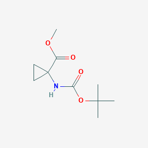 METHYL 1-((TERT-BUTOXYCARBONYL)AMINO)CYCLOPROPANECARBOXYLATE structure, CAS 66494-26-6