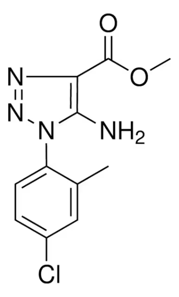 METHYL 1-(4-CHLOROPHENYL)-5-(2-METHOXY-2-OXOETHYL)-1H-1,2,3-TRIAZOLE-4-CARBOXYLATE structure, CAS 114462-77-0