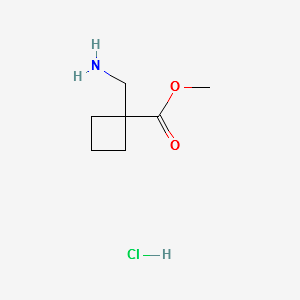 METHYL 1-(AMINOMETHYL)CYCLOBUTANECARBOXYLATE HYDROCHLORIDE structure, CAS 1172902-07-6