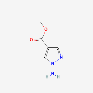 METHYL 1-AMINO-1H-PYRAZOLE-4-CARBOXYLATE structure, CAS 150017-46-2