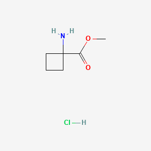 METHYL 1-AMINOCYCLOBUTANECARBOXYLATE HYDROCHLORIDE structure, CAS 92398-47-5