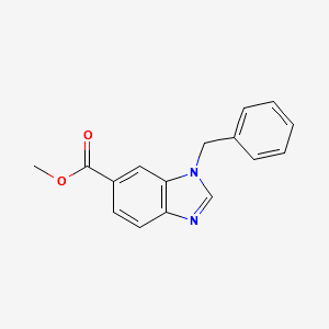 METHYL 1-BENZYL-1H-BENZO[D]IMIDAZOLE-5-CARBOXYLATE structure, CAS 1199773-31-3