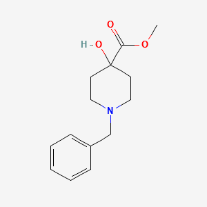 METHYL 1-BENZYL-4-HYDROXYPIPERIDINE-4-CARBOXYLATE structure, CAS 60437-30-1
