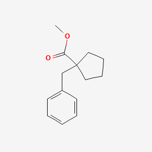 METHYL 1-BENZYLCYCLOPENTANECARBOXYLATE structure, CAS 784182-12-3