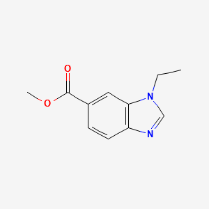 METHYL 1-ETHYL-1H-BENZO[D]IMIDAZOLE-6-CARBOXYLATE structure, CAS 1199773-11-9