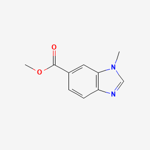 METHYL 1-METHYL-1H-BENZO[D]IMIDAZOLE-6-CARBOXYLATE structure, CAS 131020-50-3